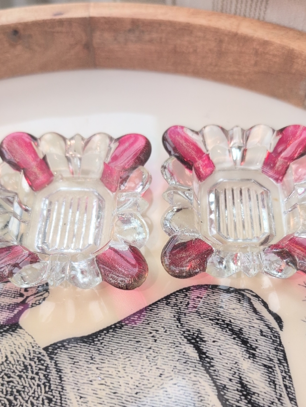 2 Vintage Mini Ashtrays - Trinket